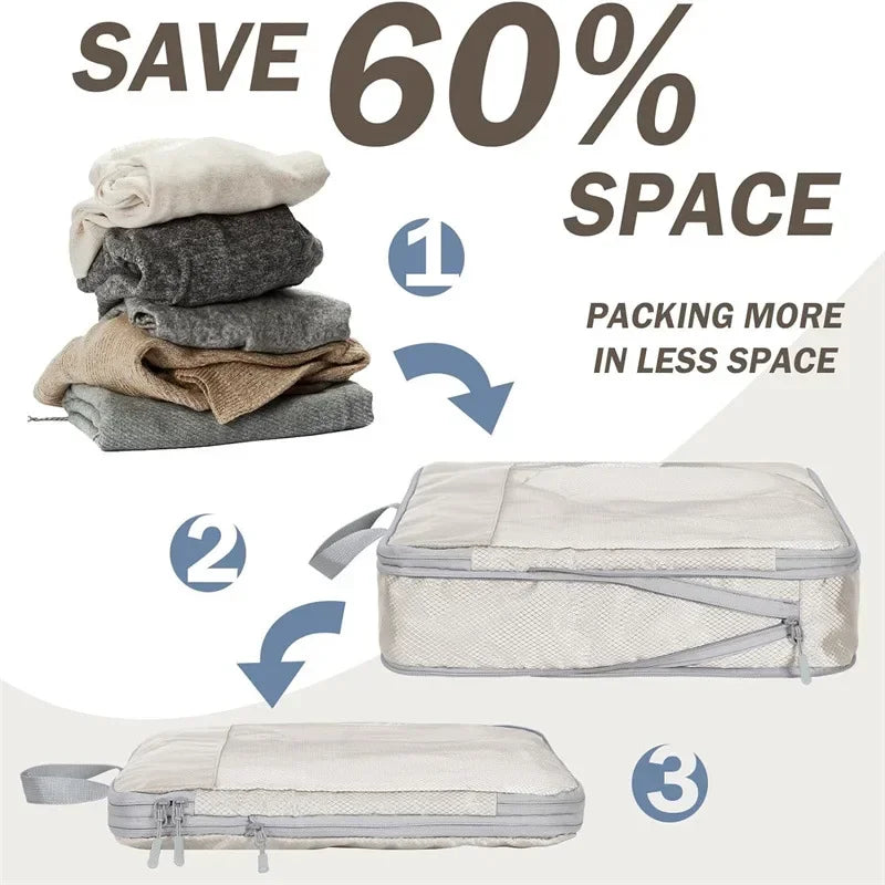 Compressible Luggage Organizer